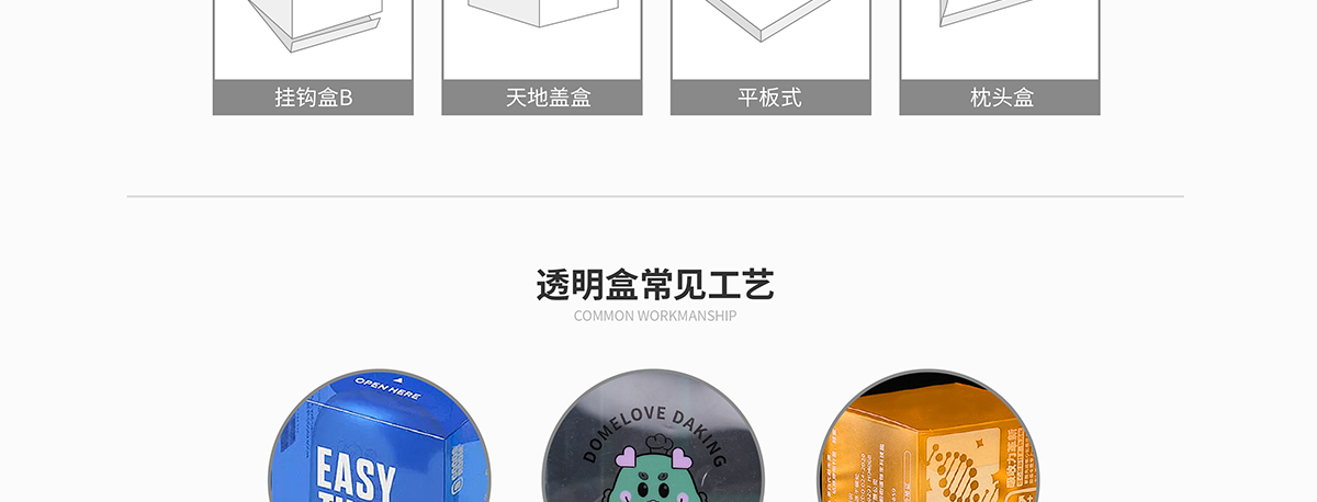 透明盒印品介绍